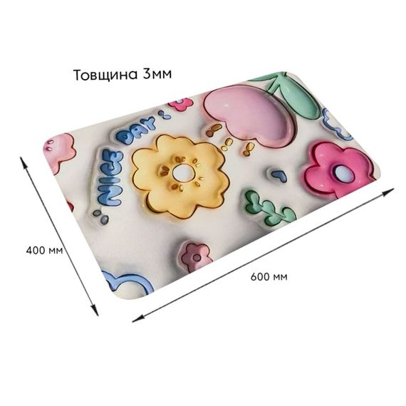 Вологопоглинаючий килимок 40х60х3мм SW-00002550 | Зображення 2