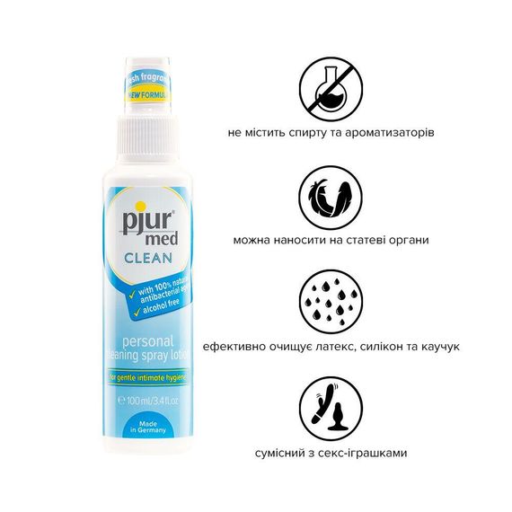 Антибактеріальний спрей для іграшок Pjur Med Clean,100 мл | Зображення 2