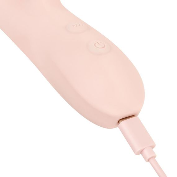Вібратор-кролик Good Vibes Only - SHAI Thrusting Vibrator Soft Silicone - Pink Sex Aura | Зображення 5