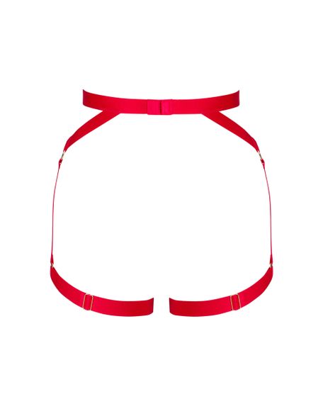 Портупея на бедра Obsessive Elianes Красная XL/2XL | Зображення 6