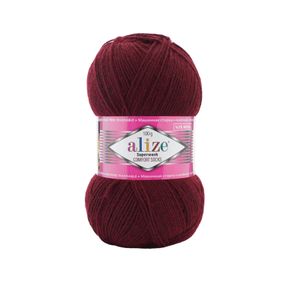 Alize Superwash Comfort Socks, бордовий 578