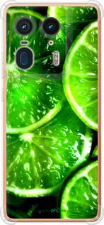 Чохол на Motorola Moto X50 Ultra Зелені часточки лимона "852sp-3866-2448"