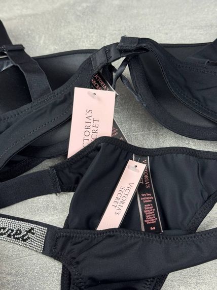 Комплект Victoria's Secret 2402 Push-Up Bra чорний | Зображення 5