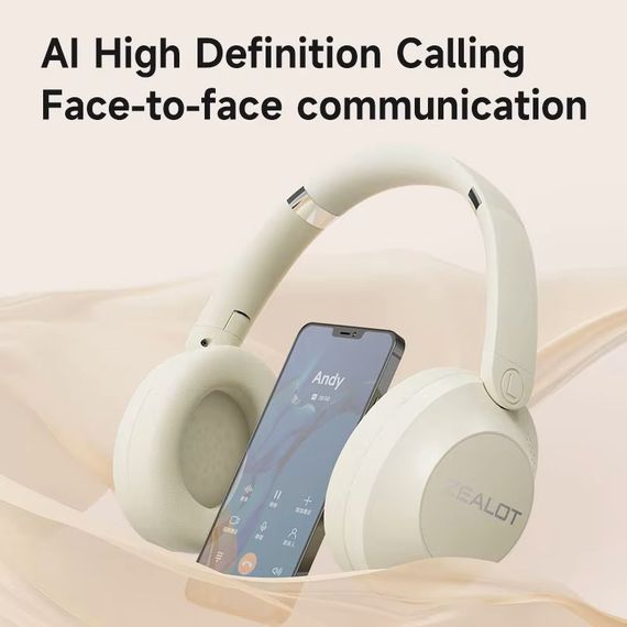 Бездротові bluetooth навушники-гарнітура накладні ZeaLot B38 Чорні | Зображення 2