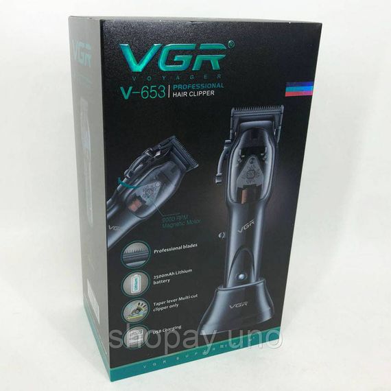 Бездротова акумуляторна машинка для стрижки волосся VGR Hair Clipper V-653 Voyager IS-29 | Зображення 5