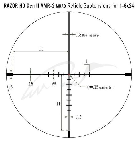 Приціл Vortex Viper PST Gen II 1-6x24 сітка VMR-2 (MRAD) | Зображення 1