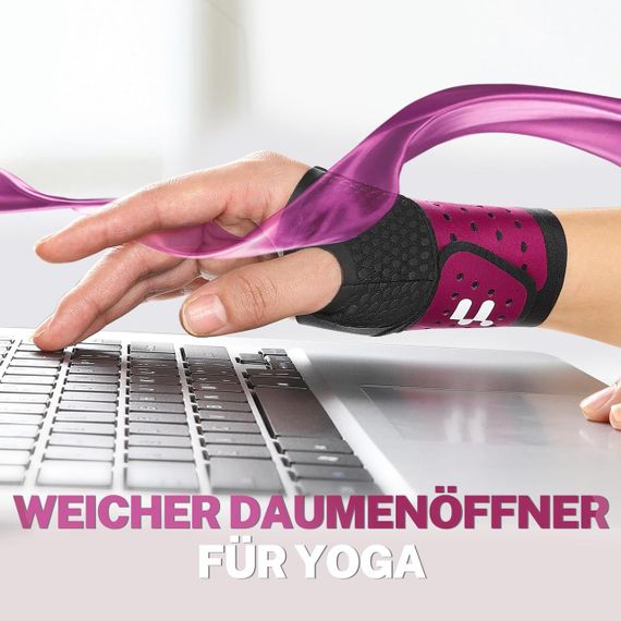 Бандаж пов’язка фіксуюча для зап’ястя L/XL з отвором для великого пальця, при болі, тендініті, артриті, розтягненнях | Зображення 3