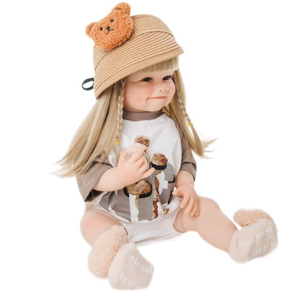 Силиконовая Коллекционная Кукла Реборн Reborn Девочка Кира Полностью Анатомическая ( Виниловая Кукла ) Высота 55 см | Зображення 3