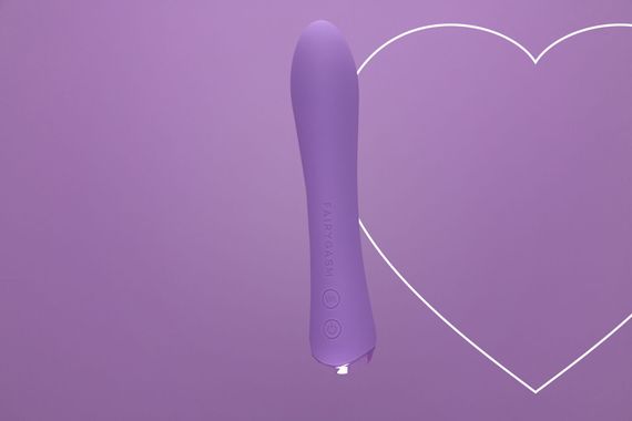 Вібратор з підігрівом FairyGasm WowGenie violet, підігрів до 42 °C | Зображення 5