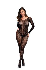 Мереживний комбінезон LONGSLEEVE CROTCHLESS BODYSTOCKING, OS