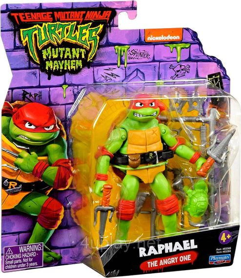 Фігурка Черепашки-ніндзя Рафаель 12 см Teenage Mutant Ninja Turtles Mutant Mayhem 4.6” Raphael TMNT Оригінал | Зображення 5