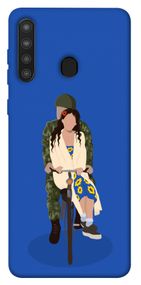 Чохол IBANAN Військова парочка для Samsung Galaxy A21