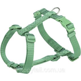 Шлея Trixie Premium H-harness для собак M–L 52–75 см 20 мм светло-зеленая