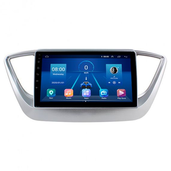 Штатна магнітола 9" Lesko для Hyundai Solaris II 2017-2020 4/64Gb/ 4G/ Wi-Fi/ CarPlay Premium Хюндай