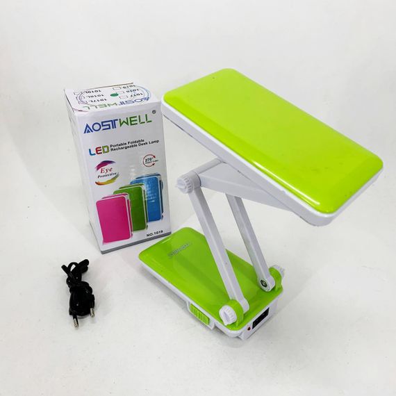 Настольная лампа Topwell 1019 Голубая аккумуляторная светодиодная регуляция уровня наклона. Цвет: зеленый LY-46 | Зображення 2