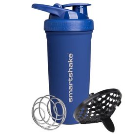 Спортивний шейкер SmartShake металевий Reforce Stainless Steel 30oz/900ml Navy Blue