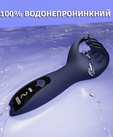 Чоловічий вібратор для пеніса у формі руки з LED дисплеєм | Зображення 4