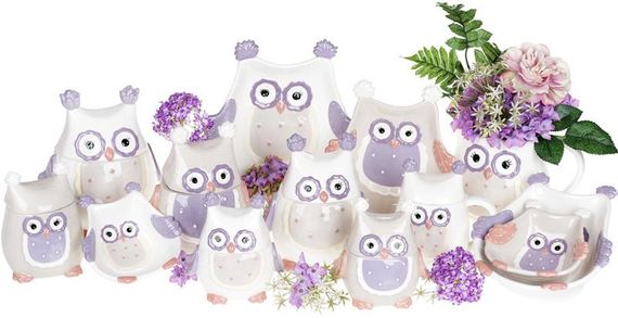 Набір 2 блюда "Owl Family" 22.8см кераміка | Зображення 1