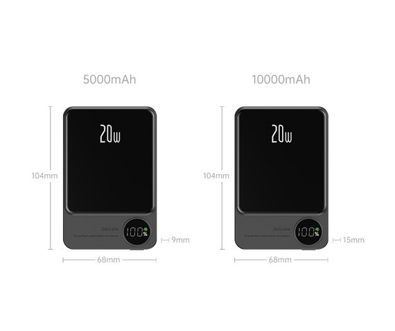 Портативное зарядное устройство Power Bank Q9 5000 mAh ∙ Беспроводной повербанк с технологией Power Bank Q9 5000 mAh | Зображення 3
