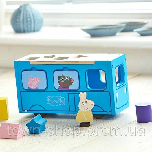 Деревянный игровой набор-сортер Peppa - Школьный автобус Пеппы | Зображення 3