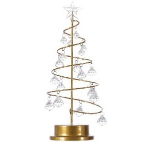 Світильник настільний Ялинка з кристалами USB NNG-01.