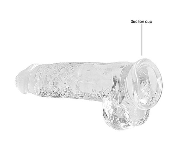 Фалоімітатор - Realrock Dildo 9" Transparent sexstyle | Зображення 3