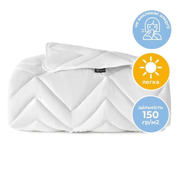 Ковдра IDEIA 86858 Україна 140*210  мікрофібра Білий