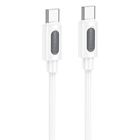 Дата кабель Borofone BX114 Structure Type-C to Type-C 60W (1m) White