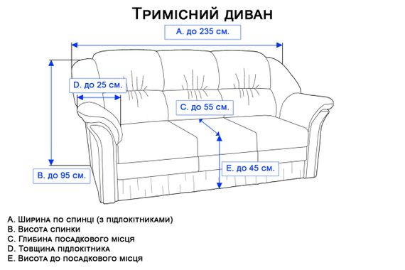 Чохол на диван темно-сірий | Зображення 1