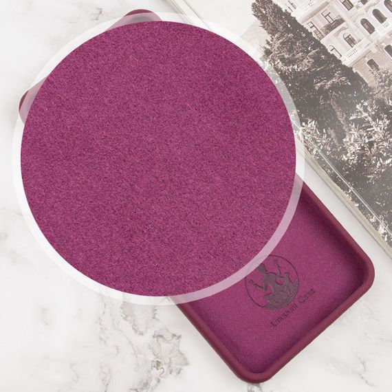 Чехол Silicone Cover Lakshmi Full Camera (AAA) для Oppo A78 4G Бордовый / Plum | Зображення 1