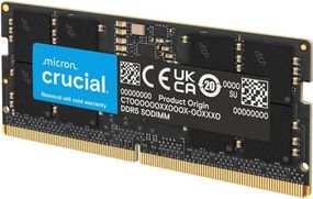 Оперативная память Crucial DDR5 16 ГБ 4800 МГц SODIMM CL40 для ноутбука и мини ПК CT16G48C40S5 для компьютера