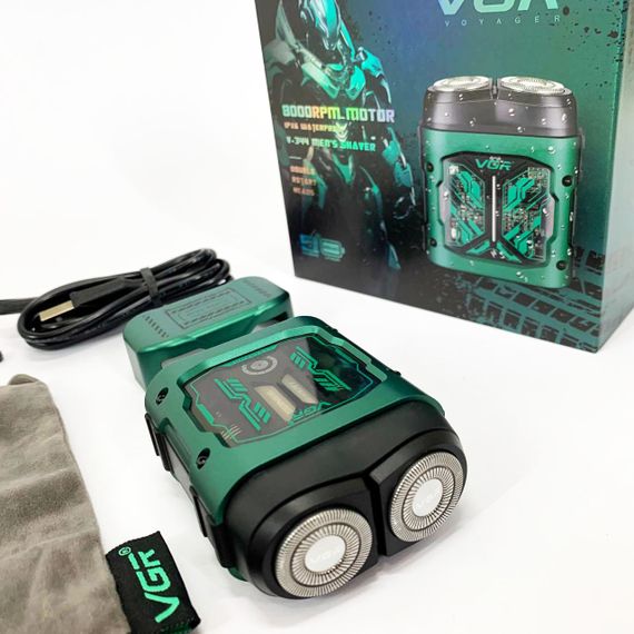 Електробритва VGR V-344. Колір: зелений | Зображення 4