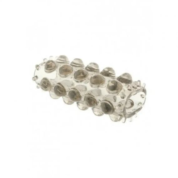 Насадка на пеніс Toy Joy, рельєфна, прозора clear sexstyle