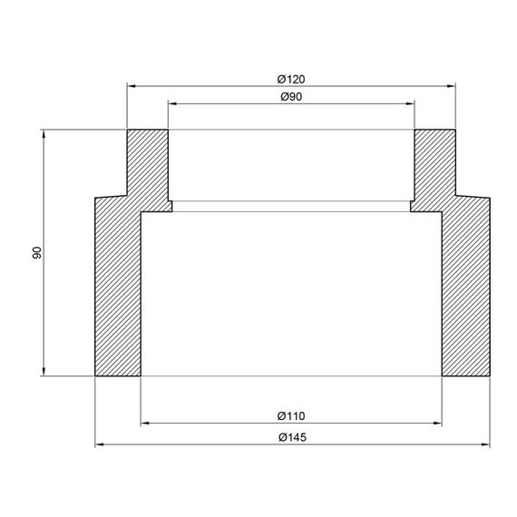 Муфта PPR Thermo Alliance 110х90 перехідна DSB127 | Зображення 1