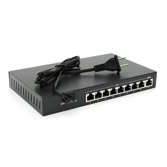 Коммутатор POE 48V Mercury S109P 8 портов POE + 1 порт Ethernet 10/100 Мбит/сек | Зображення 2