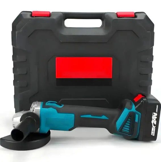 Мощная аккумуляторная болгарка в кейсе LITHIUM POWER компактная аккумуляторная болгарка, 2 аккумулятора 24V | Зображення 3