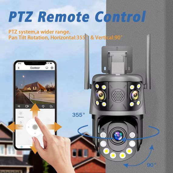 Зовнішня 12 MP 50X Зум IP WiFi камера 3 в 1 WS-Q212X ICSEE | Зображення 4