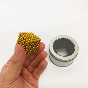 Магнітний нструктор антистрес Нео NeoCube Золотой, Магнітний куб 5мм, Головоломка магнітні кубики WP-24