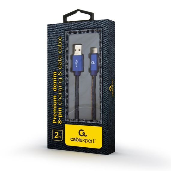 Кабель Cablexpert CC-USB2J-AMLM-2M-BL, USB 2.0 А-папа/Lightning, 2.0 м. | Зображення 1