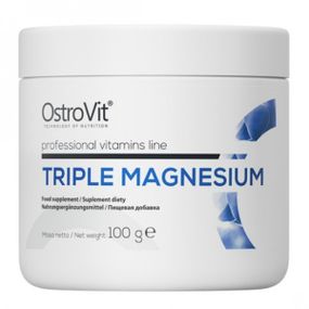Микроэлемент Магний для спорта OstroVit Triple Magnesium 100 g /66 servings/ Pure