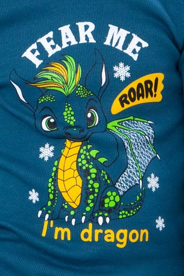 Водолазка дитяча "Новорічна" Носи своє 116 Синій (p-7479-145222) | Зображення 1