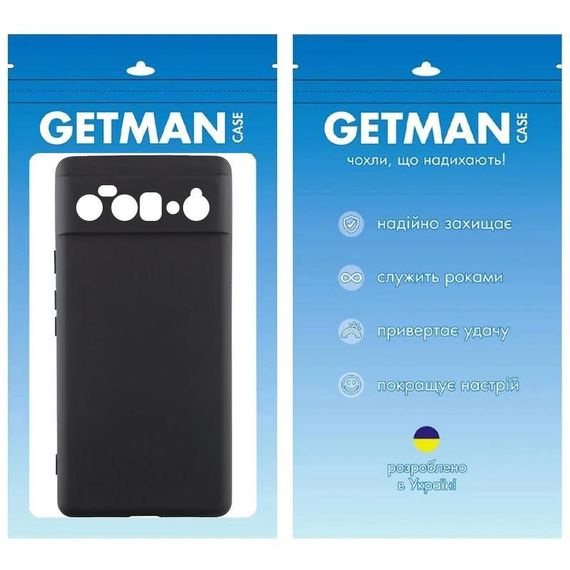 Чехол TPU GETMAN Liquid Silk Full Camera для Google Pixel 6 Pro Черный / Black | Зображення 1