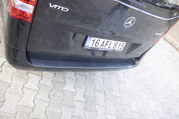 Накладка на задній бампер EuroCap (ABS) для Mercedes Vito / V W447 2014-2024 рр | Зображення 6
