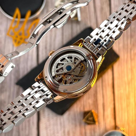 Класичний жіночий годинник Awarder 049 Де би не була Silver-Gold-White, водонепроникний | Зображення 5