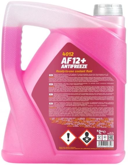 Антифриз Mannol Antifreeze AF12+ -40 °C 5 л червоний red (MN4012-5) | Зображення 1