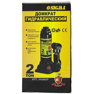 Домкрат Sigma гидравлический бутылочный 2т, 180-333мм (6101021) | Зображення 4