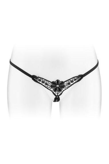 Трусики-стрінги з доступом Fashion Secret DANUTA Black Sex Aura