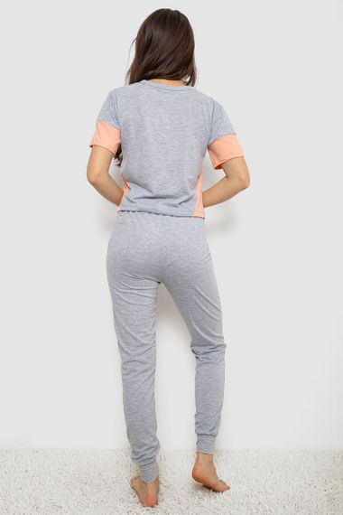 Піжама жіноча, колір сірий, 243R1488-016 | Зображення 3