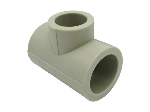 Трійник редукційний PPR Ø32x25x32 сірий колір Grandi 20/100шт