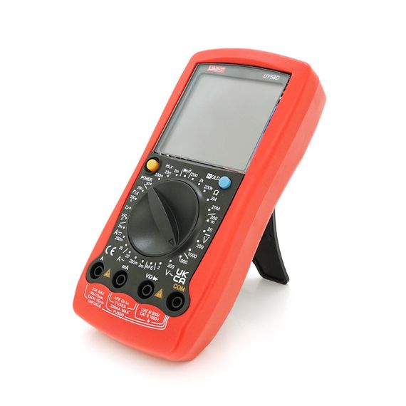 Мультиметр UNI-T UT58D Вимірювання: V (AC/DC), A (AC/DC), Ω, C, L. Функції: Data Hold, продзвонювання, тест діодів/транзисторів. | Зображення 2